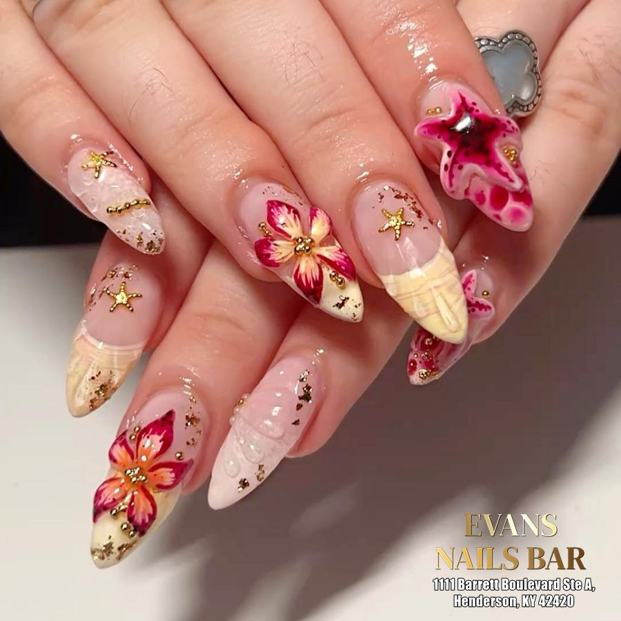 Evans Nails Bar nail work in Henderson, Kentucky